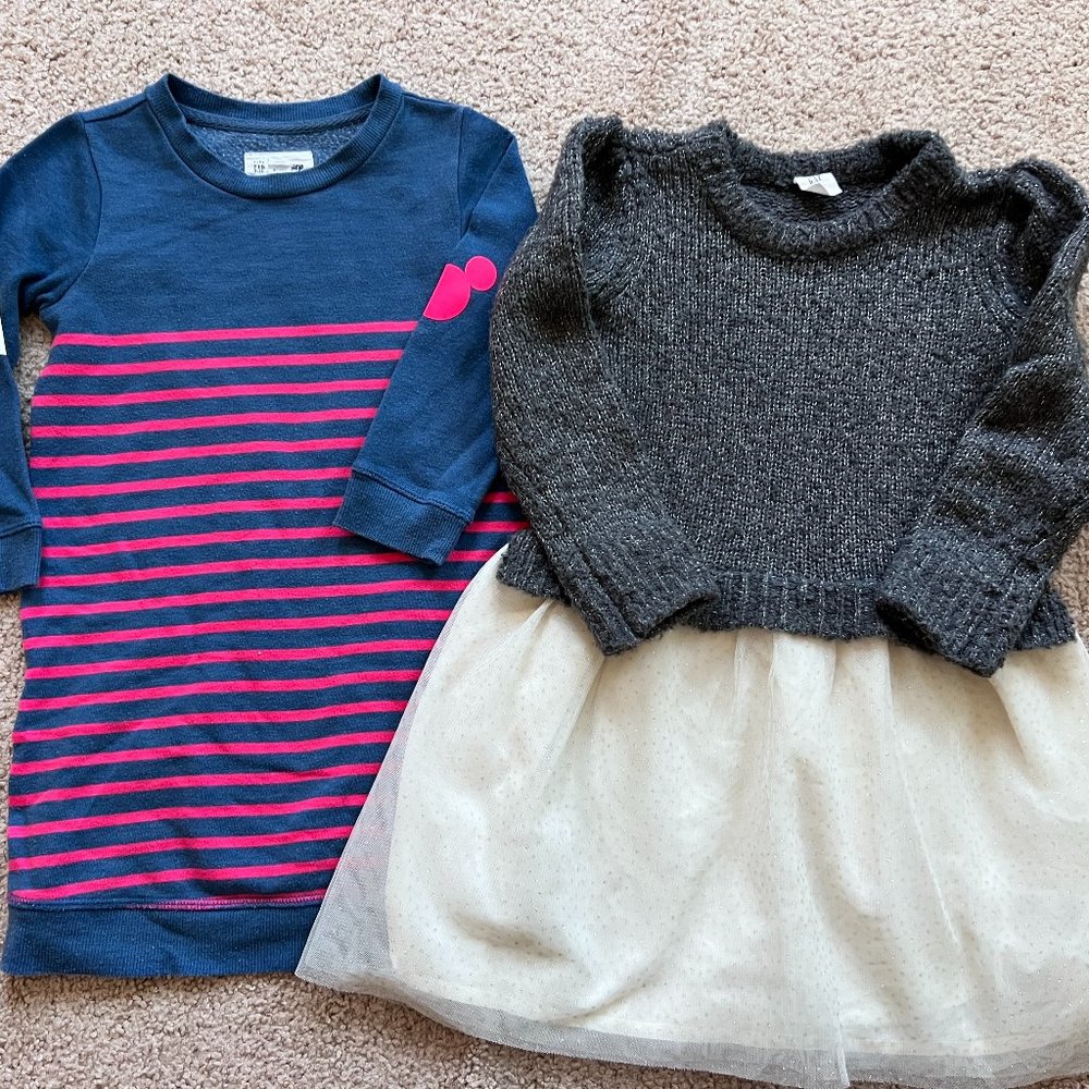 Gap girls sweater dress bundle-4T